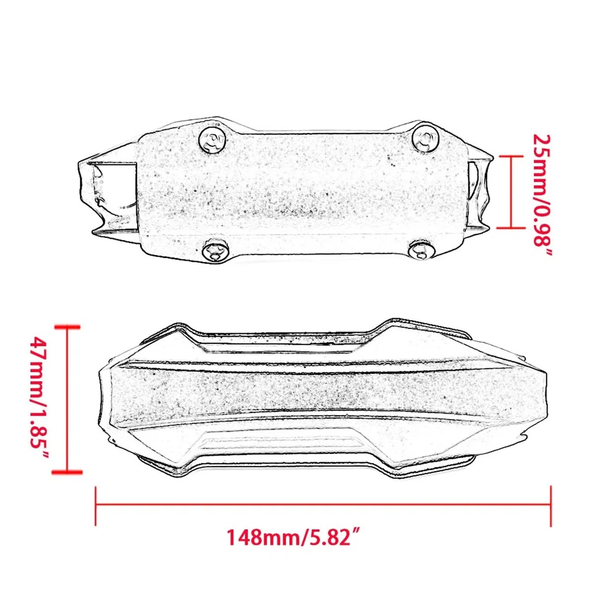 Protector De Parachoques Barra Choque para Motor Motocicleta, 25MM, para Honda NC750X 2014-2025(Black NC750X)