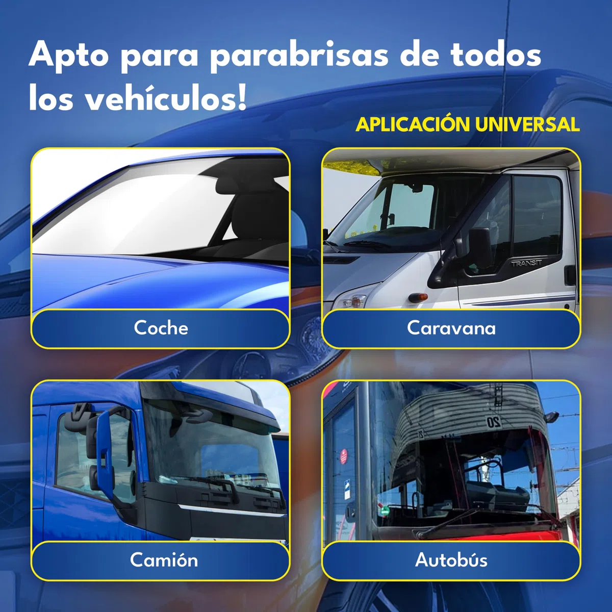 ATG® Kit de reparación de Parabrisas de Coche con lámpara UV - Kit de reparación de Parabrisas de Coche - Reparador Cristal Coche - Liquido reparador de Cristales Coche Reparación del Parabrisas