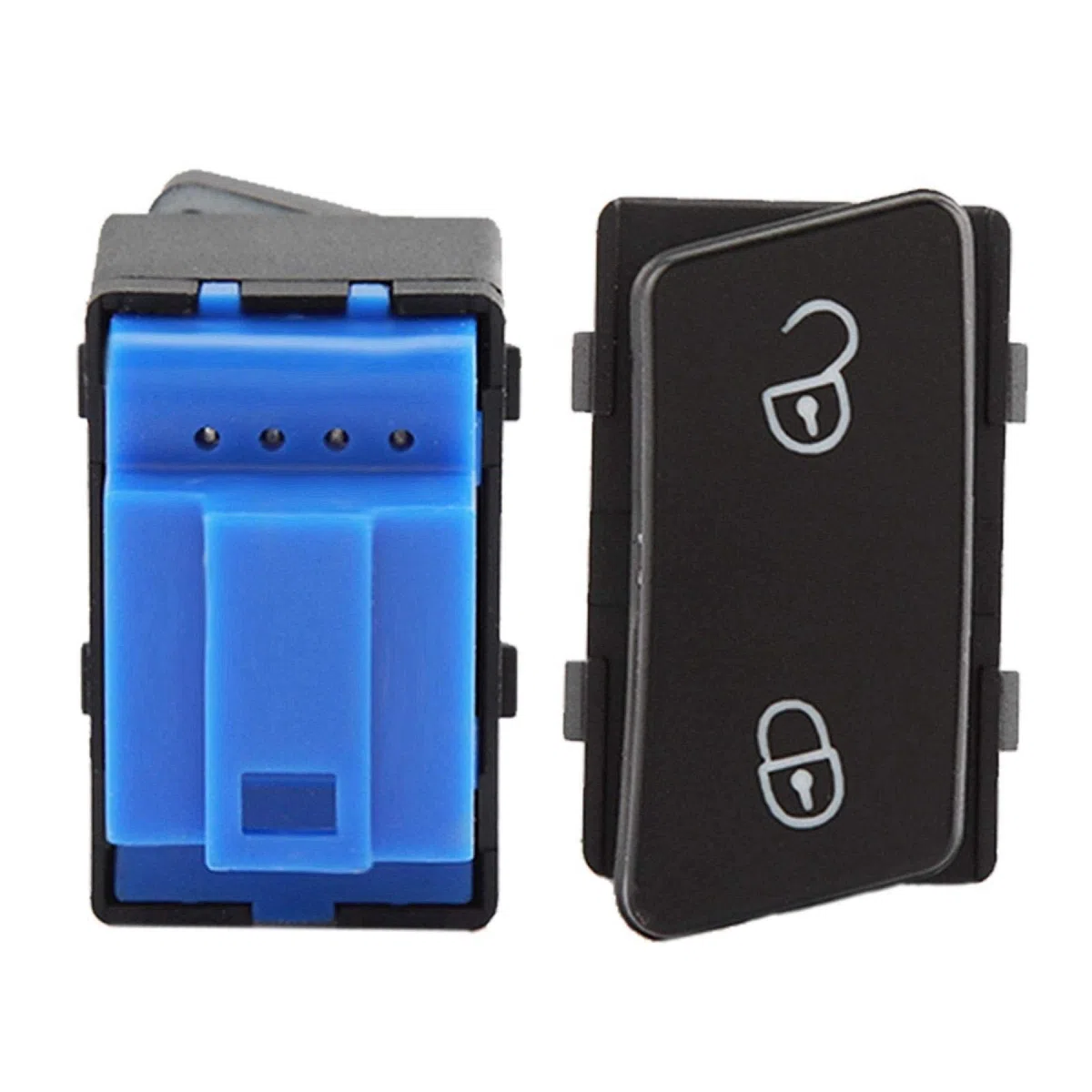 Coche Control remoto universal Kit de bloqueo de la puerta central Bloqueo central de la puerta Botón de control del interruptor de desbloqueo para 1T0962125B