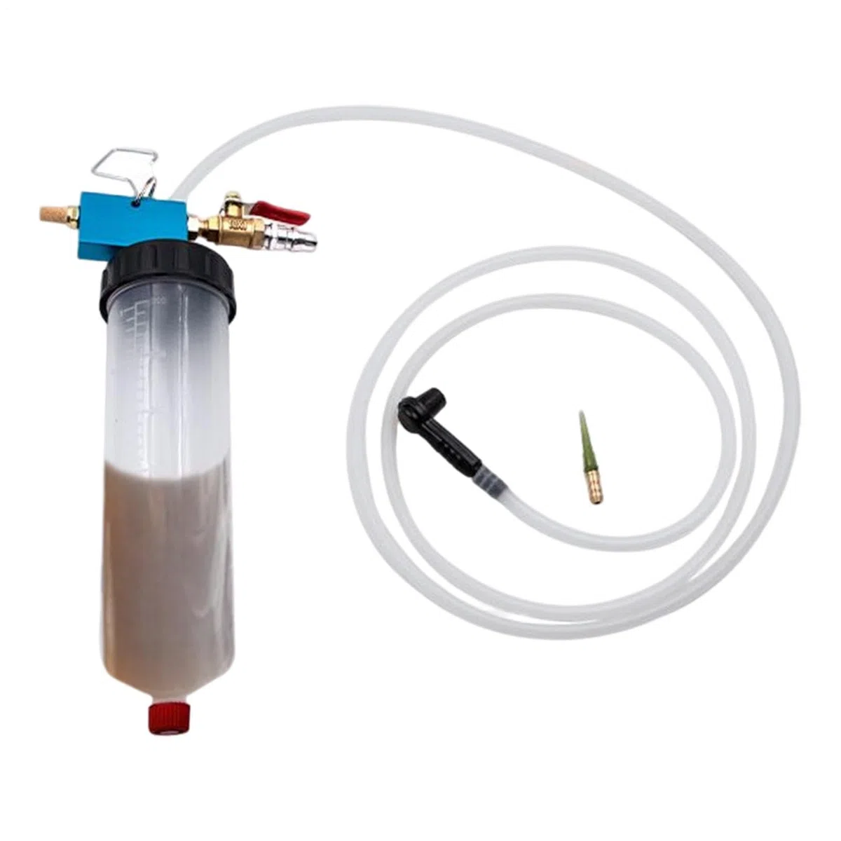 Extractor de fluidos automotrices - Purgador de frenos universal, evacuador neumático | Para coches, motocicletas, camiones, RV, SUV, bomba de cambio de, mantenimiento al vacío, tanque de succi