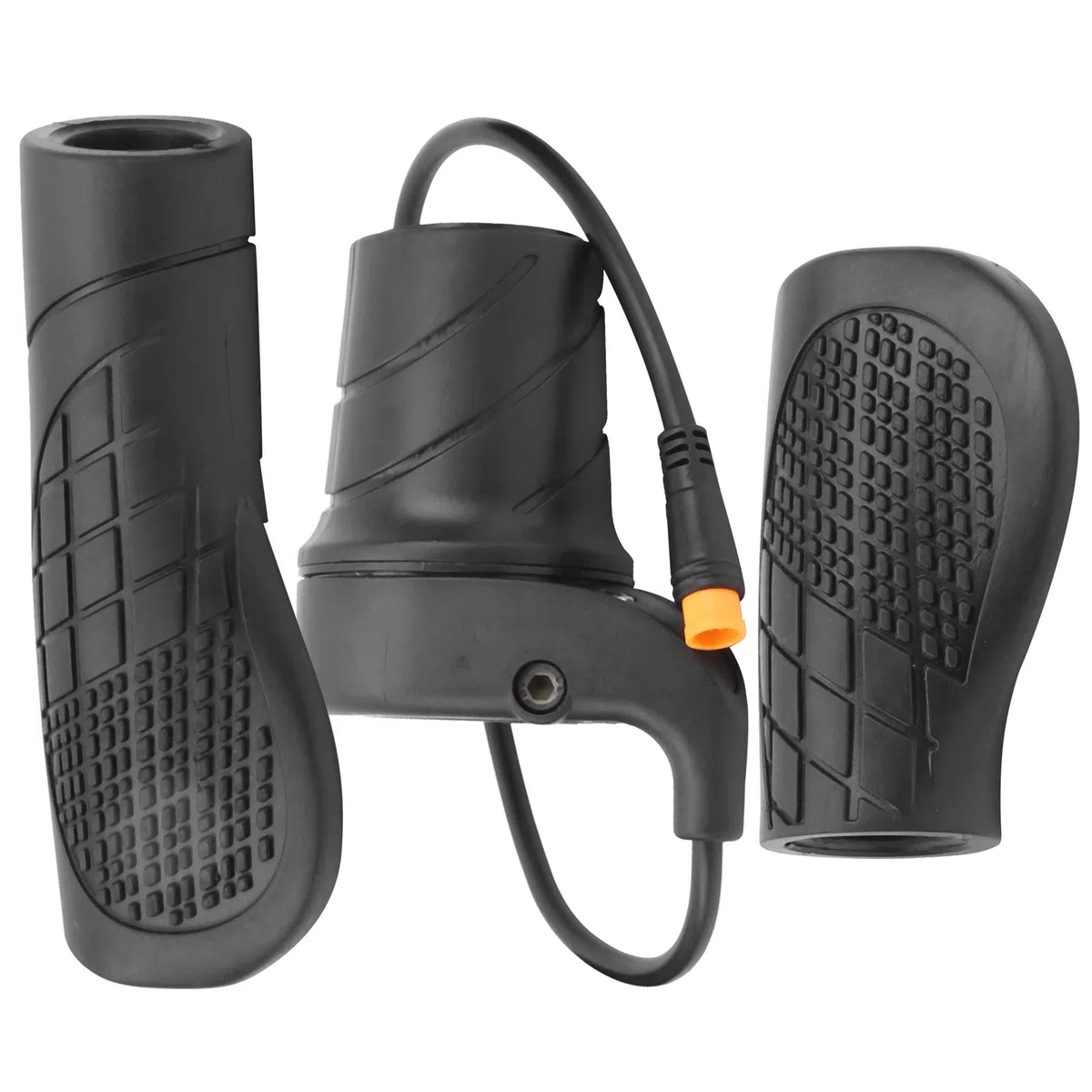 Nikou Acelerador de Medio Giro - Acelerador de Medio Giro Antideslizante para Bicicleta eléctrica Bicicleta de montaña Pieza modificada Junta Impermeable 20x