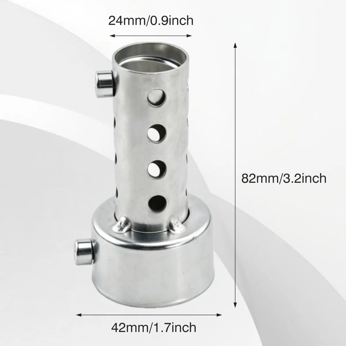 Silenciador de escape de la motocicleta, KACEPAR DB Killer Silenciador Baffle, Universal Silenciador de tubo de escape, puede silenciador de ruido silenciador extraíble, 42mm/1.7in