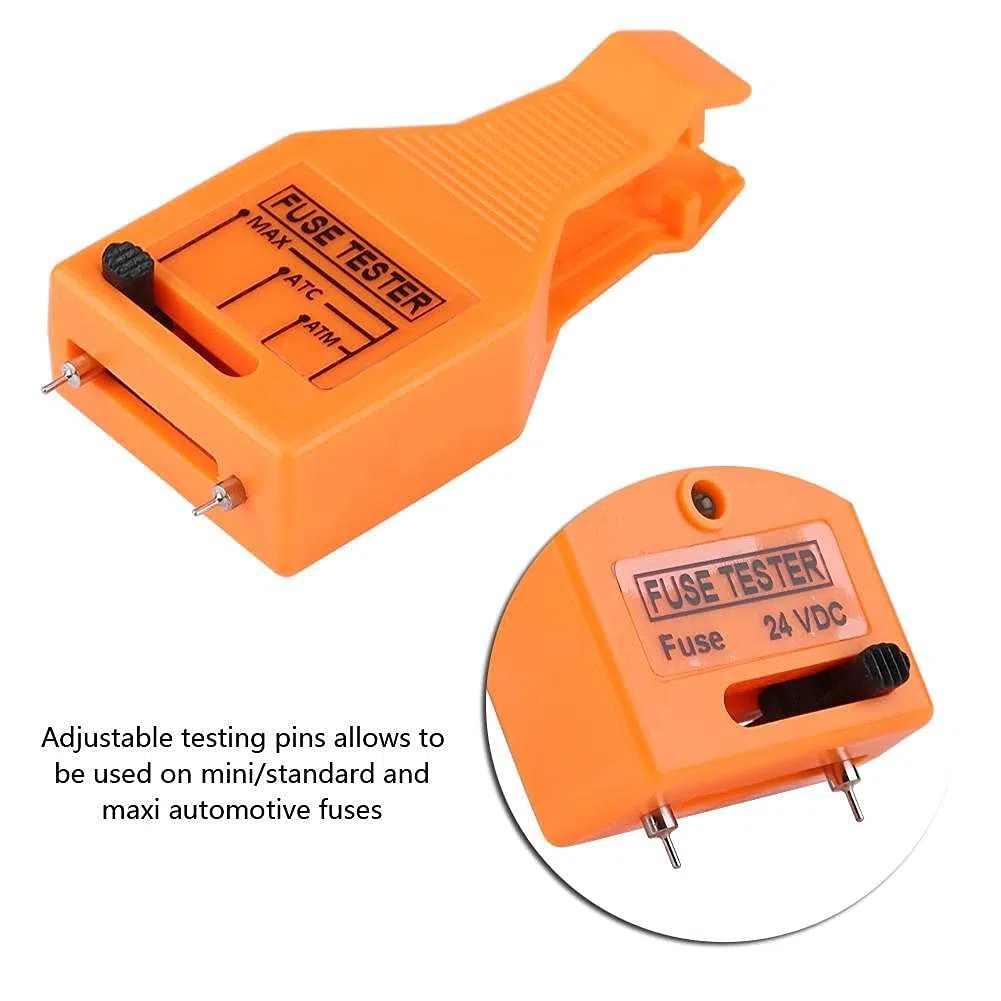 Probador de fusibles automotriz, herramienta de eliminación de probador de fusibles de coche multifuncional Probador de fusibles de cuchilla automotriz probador de fusibles