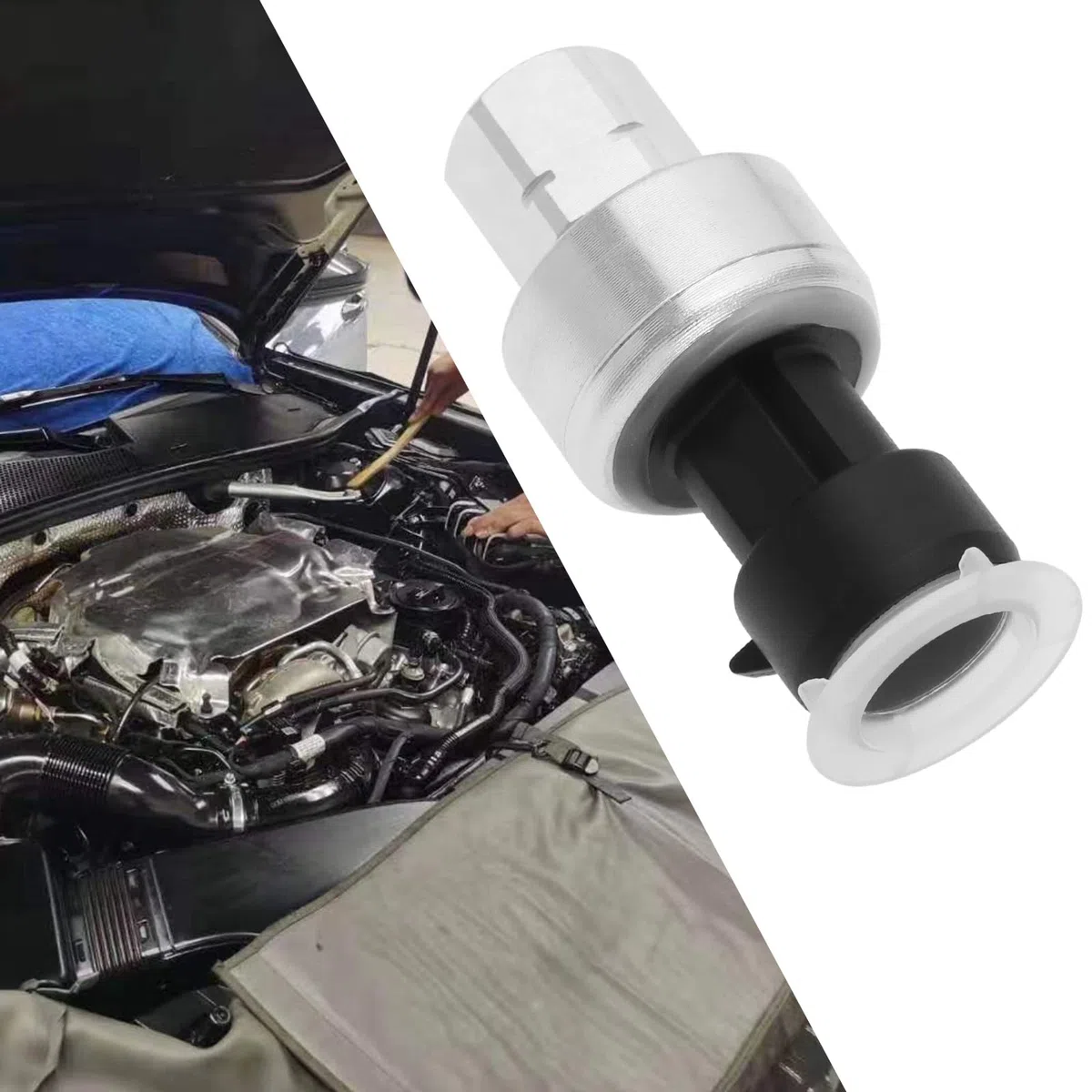 1 Interruptor de Presión del Sensor de Presión de Aire Acondicionado Compatible con Clio Grand Scenic/Laguna/Megane Compatible con Qashqai Sandero Duster 7700417506 7701205751