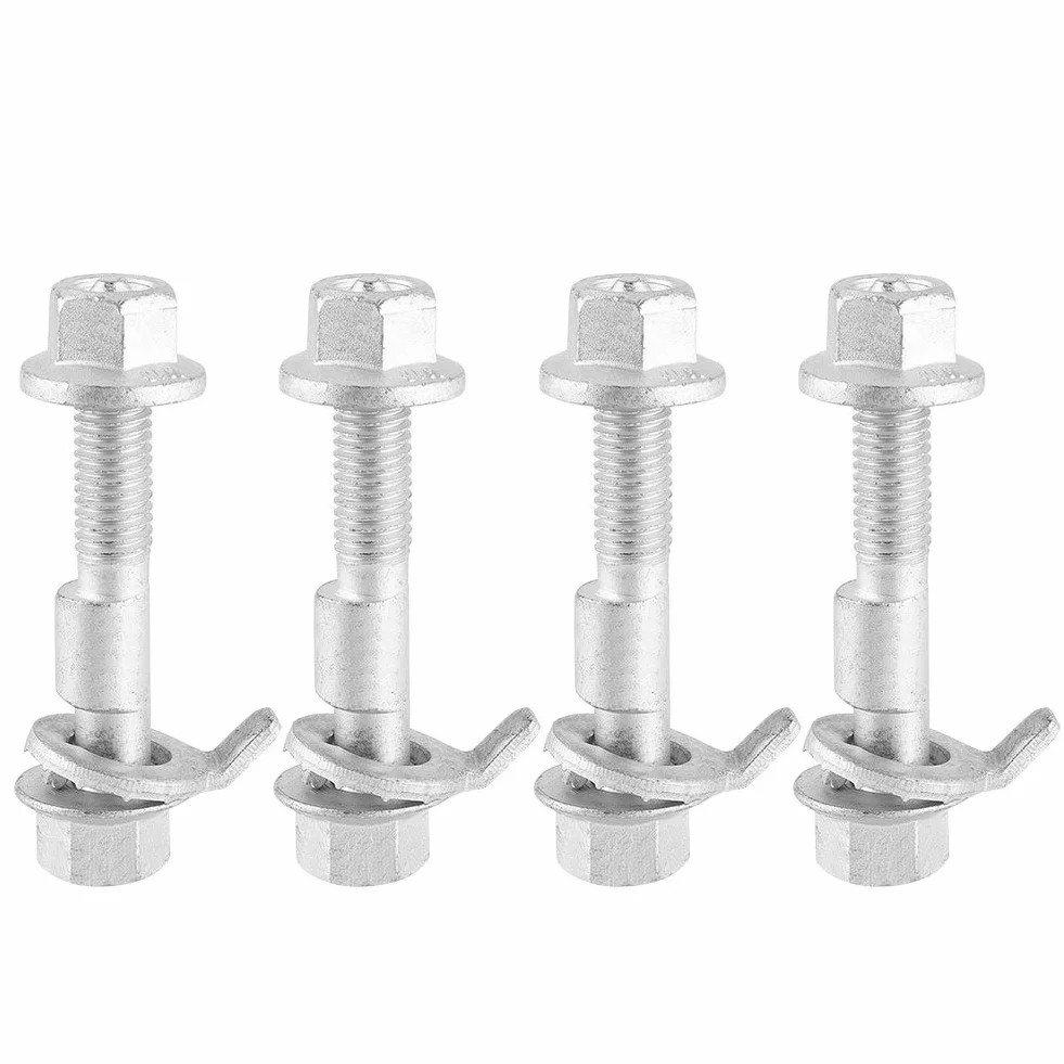 Aramox Tornillos De Alineación 4Pcs para Corrección De Camber En Ruedas Herramienta Ajustable 12mm Dureza 12 Compatible con La Mayoría De Vehículos