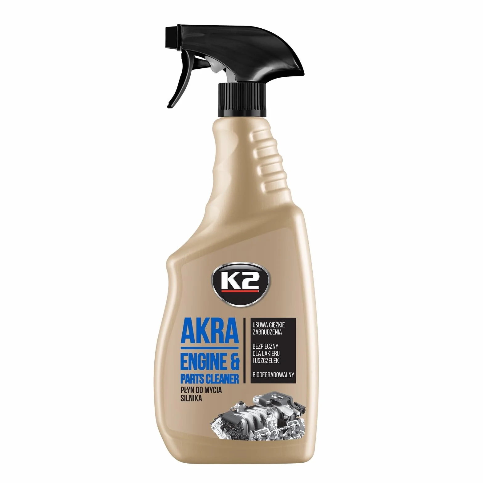 K2 Spray Limpiador Desengrasante para Motor Pack de 3 - Limpia Superficies Externas Aceite,Grasa,Polvo y Suciedad Adherida Herramientas y Suelos - Akra 750ml