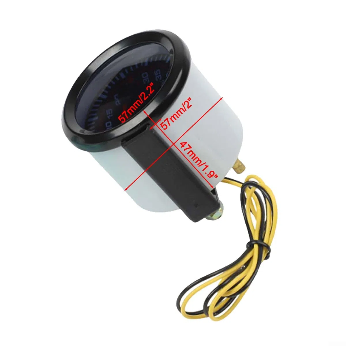 Medidor de presión de impulso, medidor de impulso turbo, 52 mm ABS negro Turbo Boost Gauge con pantalla LED azul para tablero de instrumentos de modificación de coche de 12 V