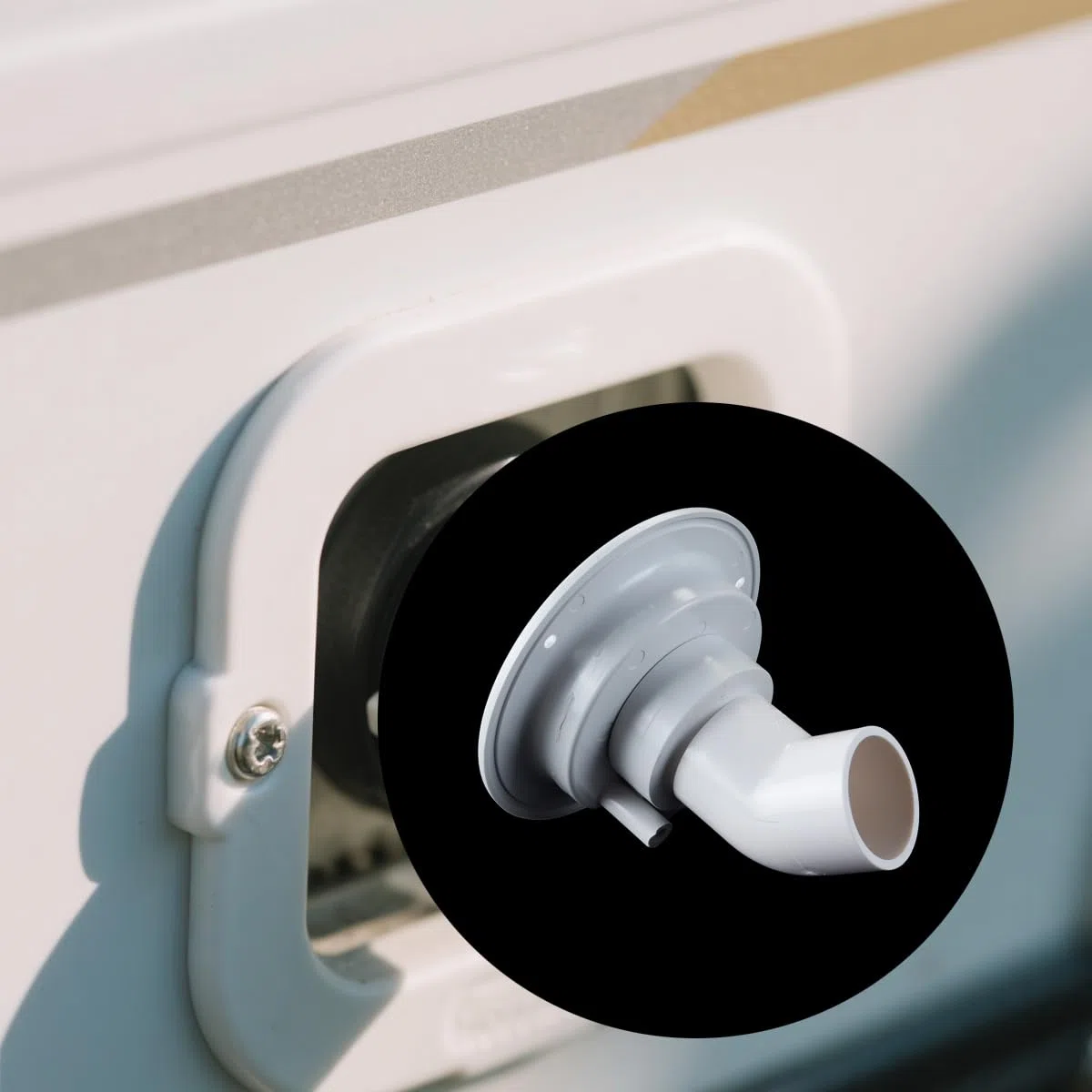 Tapa De Llenado Con Escotilla De Entrada Con Cerradura Para Depósito De Agua Dulce, Con 2 Llaves, Color Blanco, Para Autocaravana, Furgoneta Camper, Caravana O Caja Para Caballos.