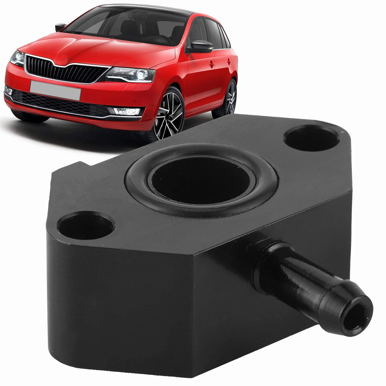 Adaptador de Sensor de Calibre Boost, Aluminio Vacío De Grifo Turbo Boost,Ajuste de para TFSI 1.2T / 1.4T 1.6 1.9 2.0 TDI