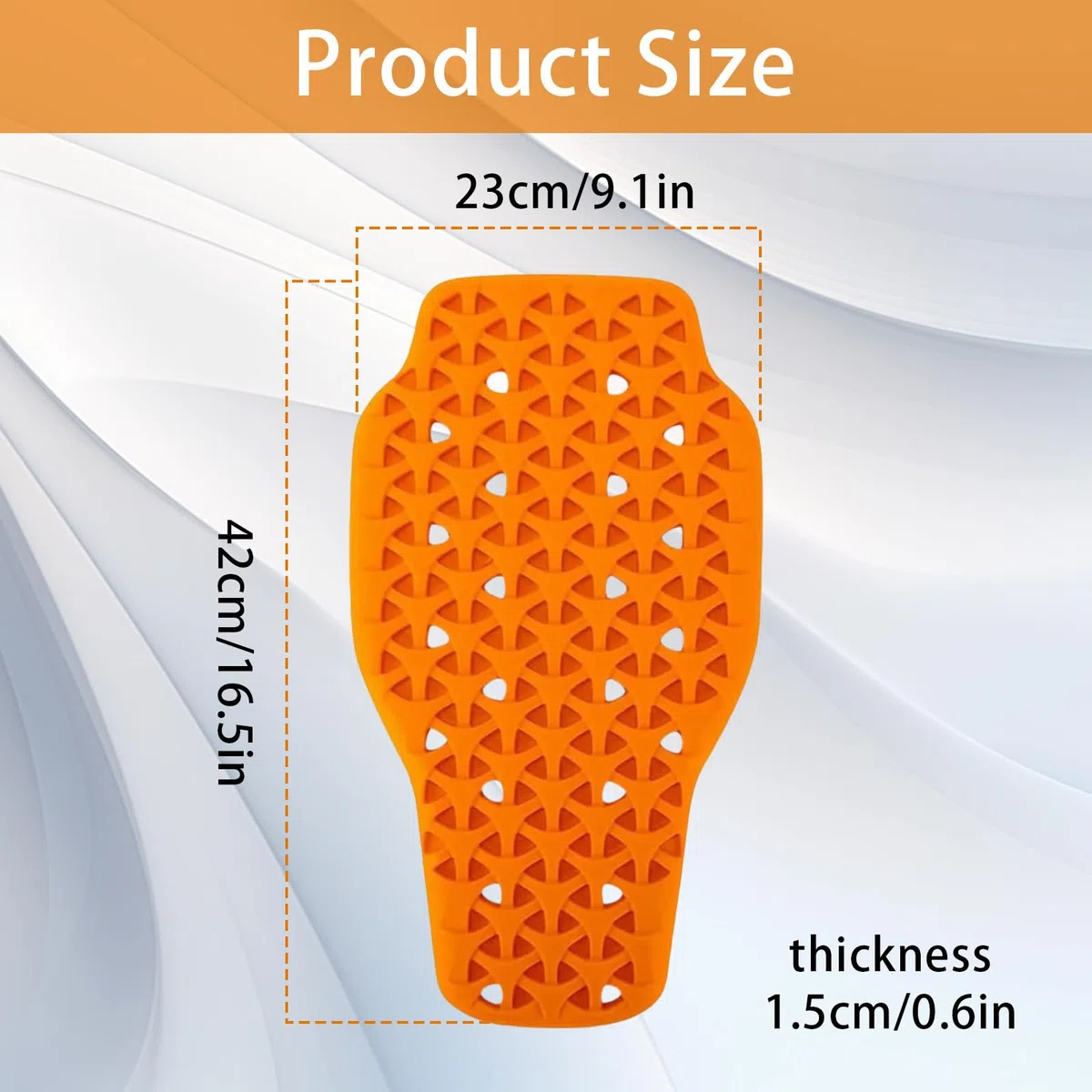 Protectores de Moto Certificados Removibles, Espaldera Moto Protector Dorsal Insertable Protección Espalda Moto Ligero Protector para Esquí, Protector Espalda Alta Seguridad Unisex Adulto