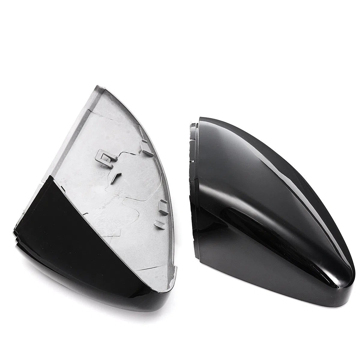 Viviance 2 Piezas 1 par de Cubierta de Espejo retrovisor Delantero y Trasero Compatible con VW Golf 7 Mk7 Mk7.5 R GTI GTD GTE VII 2013-2018 Variant E-Golf 2014-2017 Touran L 2016 2017