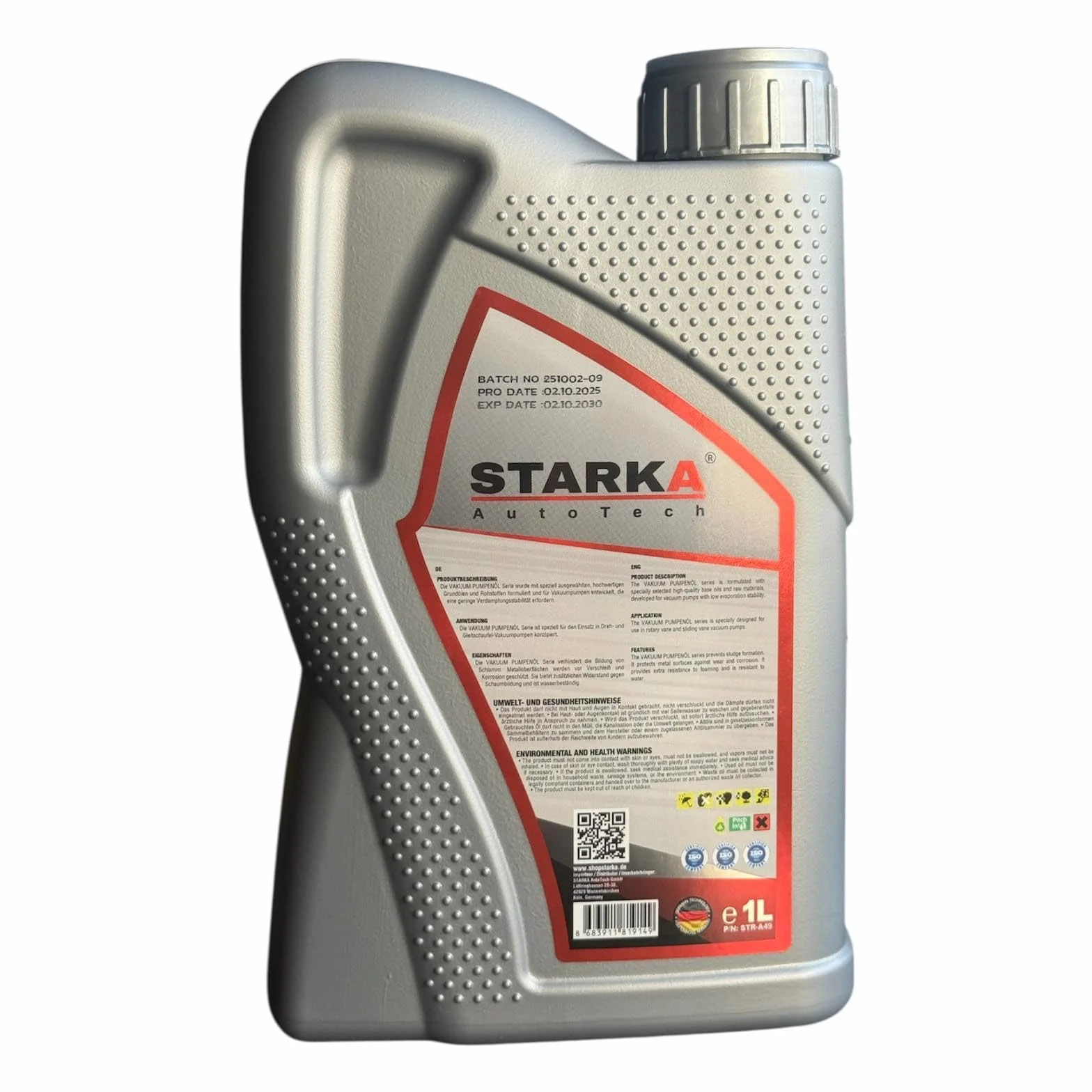 Aceite de bomba de vacío ISO VG 46 de alto rendimiento para servicio de aire acondicionado y taller de coche, 1 litro, para R134a y R1234yf