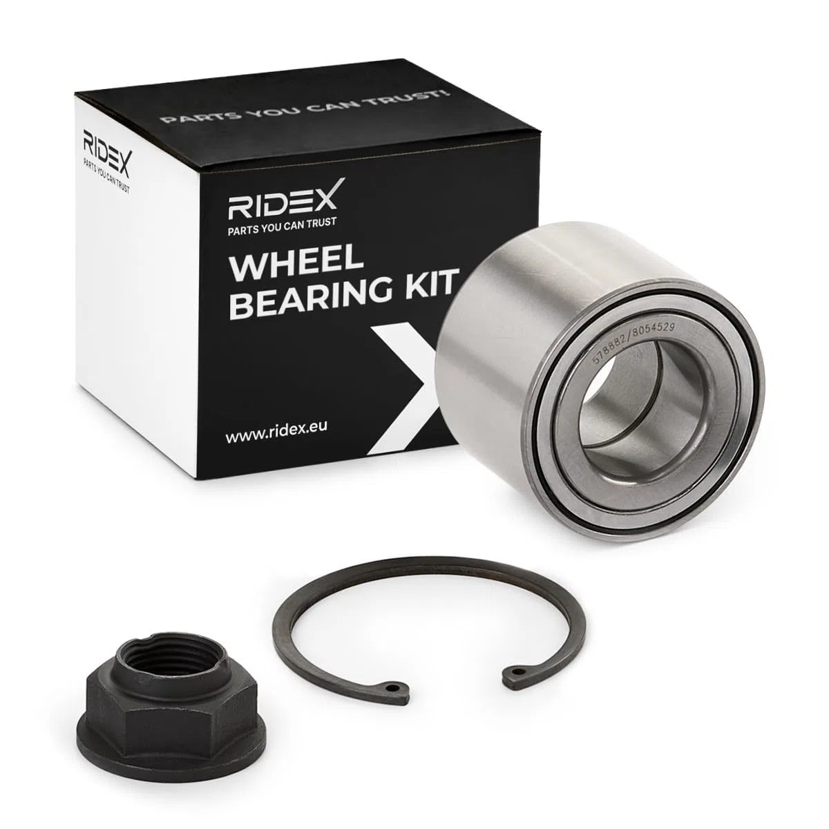 RIDEX 654W0191 Juego de cojinete de rueda Trasero Izquierda Derecha Trasero ambos lados Compatible con RENAULT Clio II Hatchback BB, CB