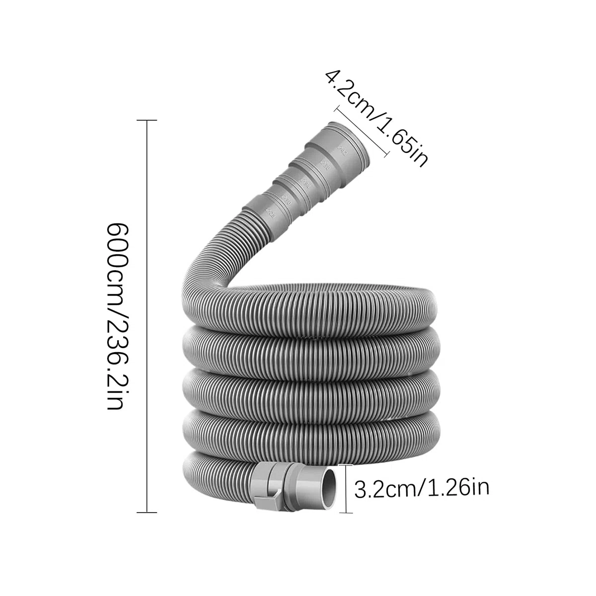 Manguera para Fosa Séptica - Conducto De Desagüe Para Caravanas | Tubo Plegable Ajustable para Vehículo de Camping, Acampada y Vacaciones al Aire Libre