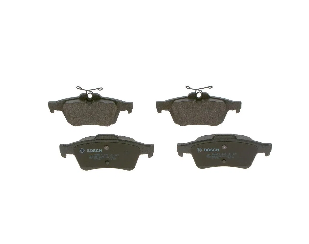 Bosch BP1449 - Pastiglie Freni Auto, Trasero - Calidad Bosch - Reducción de Ruido y Polvo - Certificación ECE-R90 - Sin Cobre - 1 Juego de 4 Pastillas