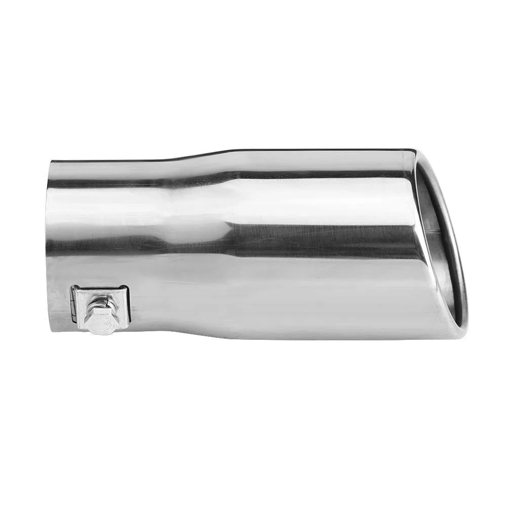 Silenciador Trasero De Acero Inoxidable Para Automóvil Tubo De Escape Trasero Compatible Con Vehículos Pequeños Y Diámetro 55 65 Mm Diseño Inclinado Y Elegante Para Personalizar