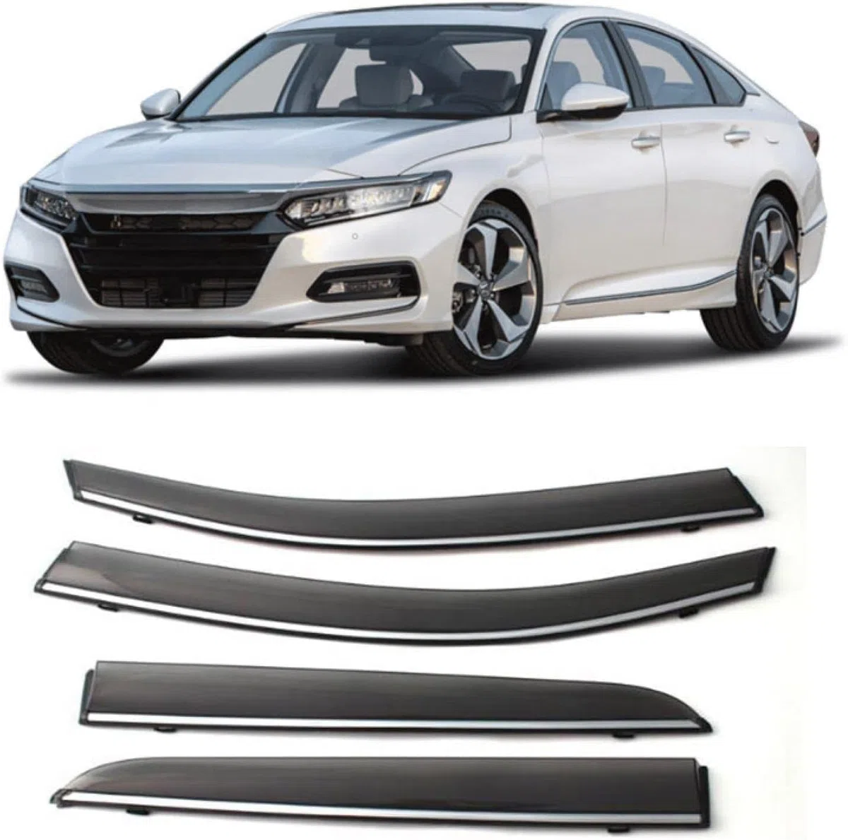 4 Piezas Deflectores de Viento Coche para Inspire 2018 2019 2020 2021, Ventanas Laterales Deflectores Aire Ventana Derivabrisas Lluvia Visera Protector Accesorios