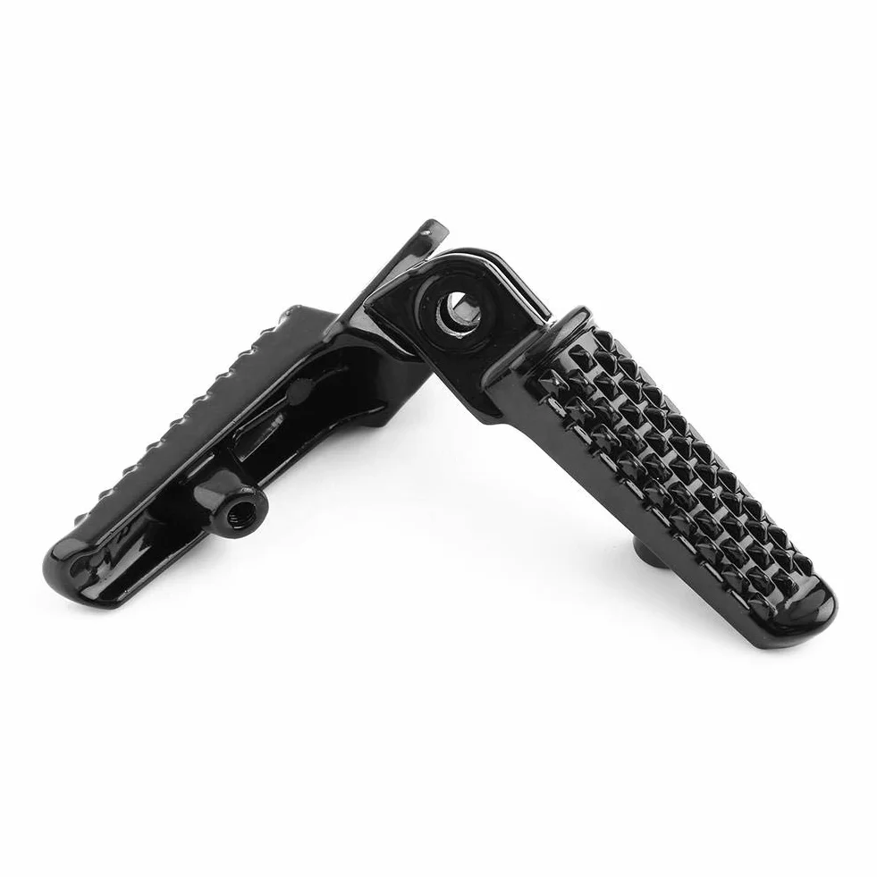 Reposapiés para moto, reposamanos delanteros de motocicleta, pedales de reposapies de moto reposa pies delanteros para CBR600 F4I CBR919 CBR1000 (negro)