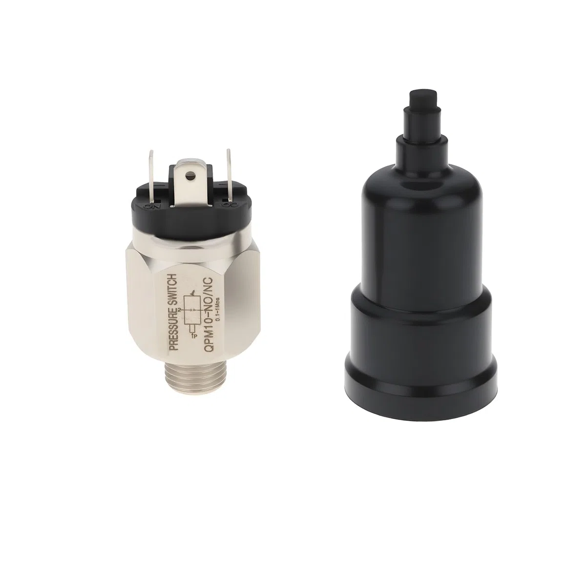 Interruptor de Presión de Aire Ajustable QPM10-NO/NC Rosca de 1/4 de Pulgada para Automatización Industrial Y Equipos Mecánicos 0,1-1 Mpa