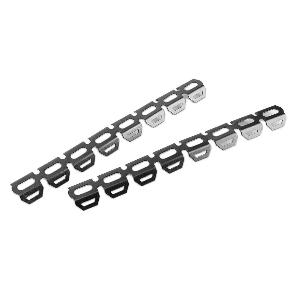Calor del silenciador de escape, protector del tubo de escape de la motocicleta, cubierta antiescaldadura de aleación de aluminio premium con abrazaderas, protector del talón (Negra)