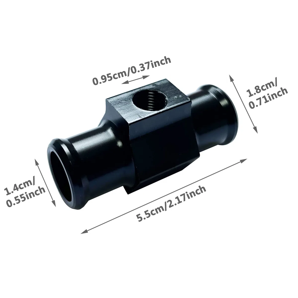 Termómetro digital para motocicletas, Termómetro azul con sensor, Termómetro de agua para motor, Termómetro impermeable para motocicleta con sensor de temperatura de sonda de metal (18mm)