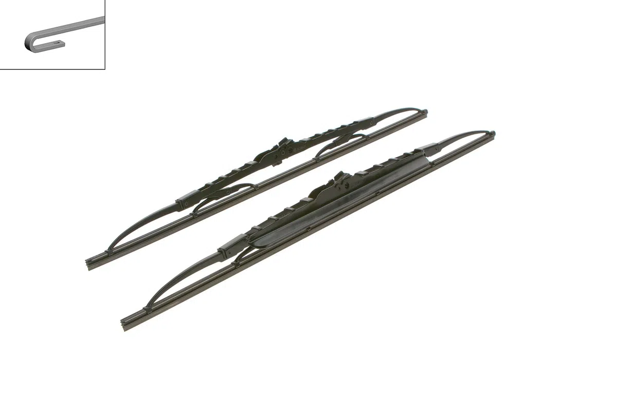 Escobilla limpiaparabrisas Bosch Twin Spoiler 551S, Longitud: 550mm/500mm – 1 juego para el parabrisas (frontal)