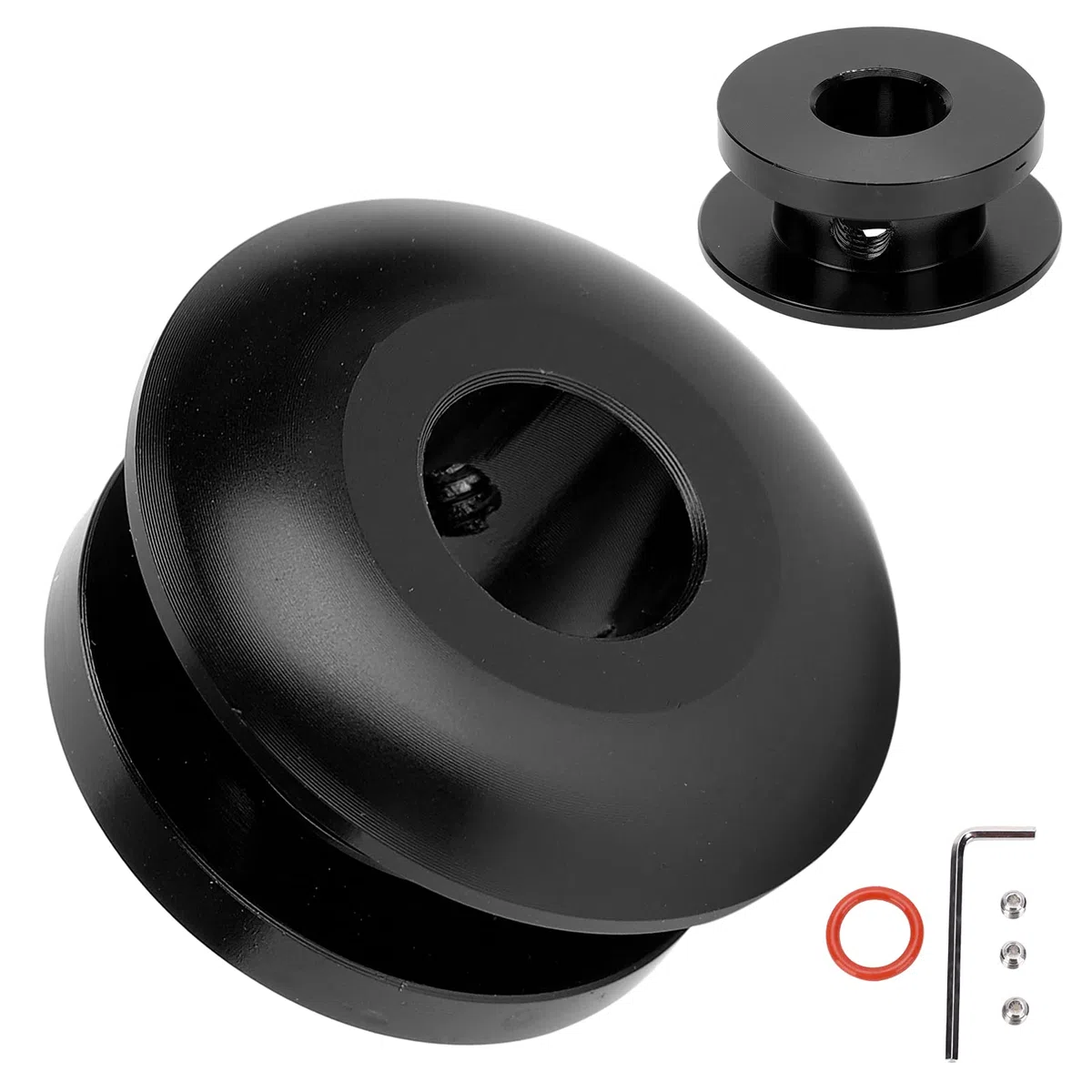 Soporte para Maletero de Cambio, Retenedor de Maletero de 12 X 1,25, Accesorios de Cambio de Perilla de Engranaje, Limitador de Retención de Maletero de Perilla de Cambio, Tope de (B (negro))