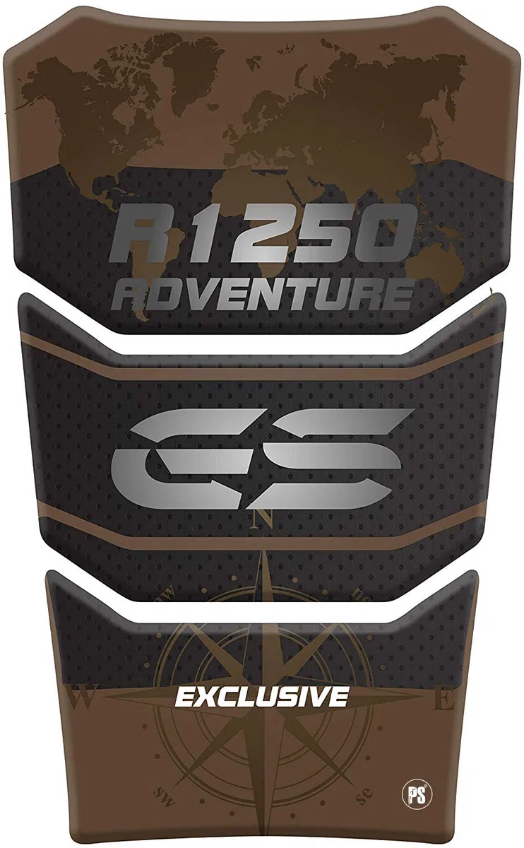 Protector de depósito resinado adhesivo efecto 3D compatible con moto BMW R1250GS R 1250 R-1250-GS BMW-R1250GS GS Adventure ADV GS-Adv v2
