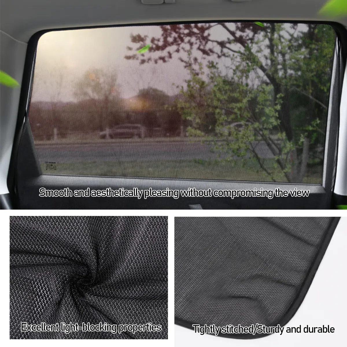 Parasoles de Coche Compatible con Seat Ateca Parasoles para Ventanas Laterales Traseras, ProteccióN UV YAislamiento TéRmico, Efecto Protector Magnetico Ventanas Laterales,4 Unidades