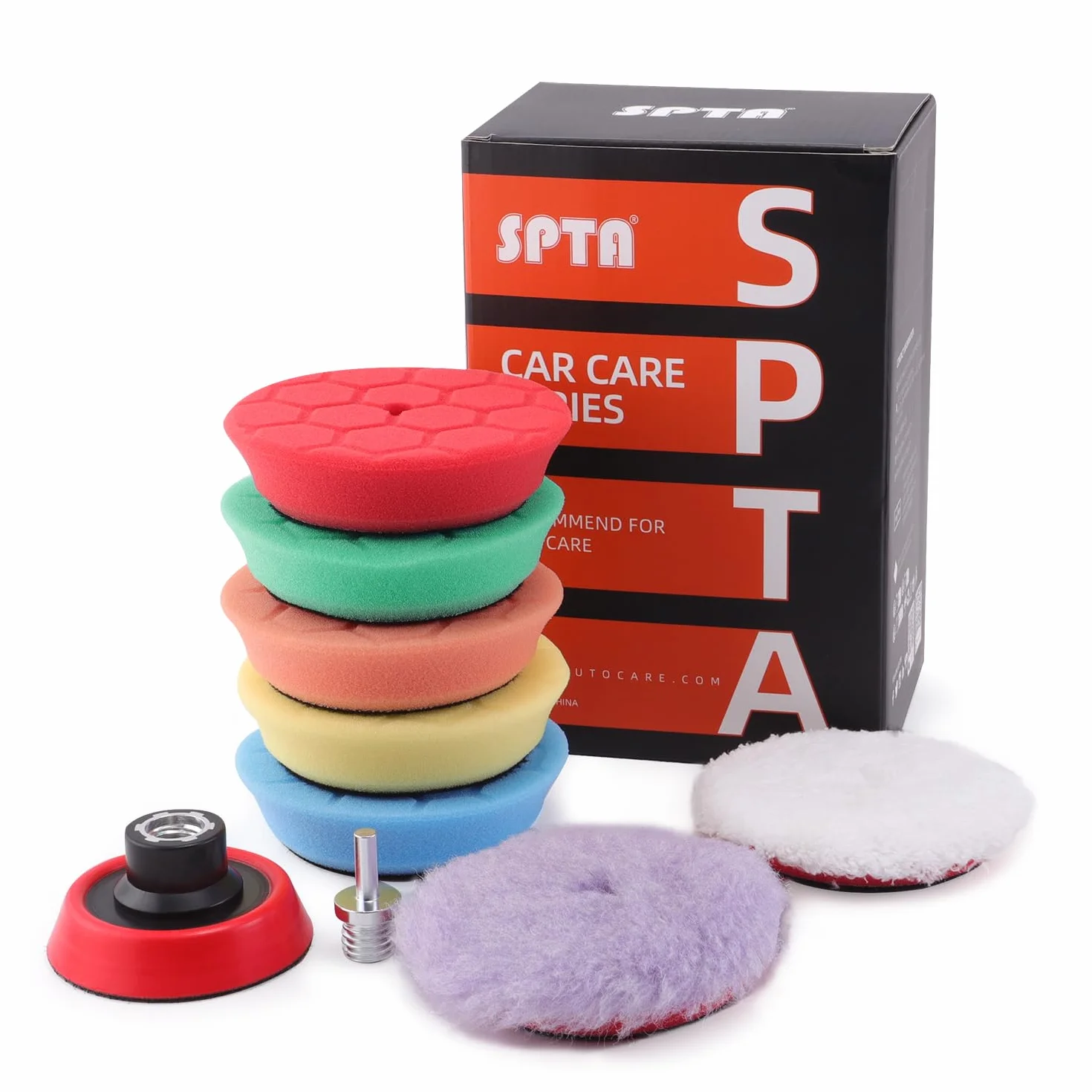 Esponja Pulir para coche, esponja pulir coche, 2x Lana para Pulir 5x 80mm Kit de esponja de pulido kitEsponjas de Pulido Esponjas de Cera Para, Máquina Pulidora -FLPS3MIX