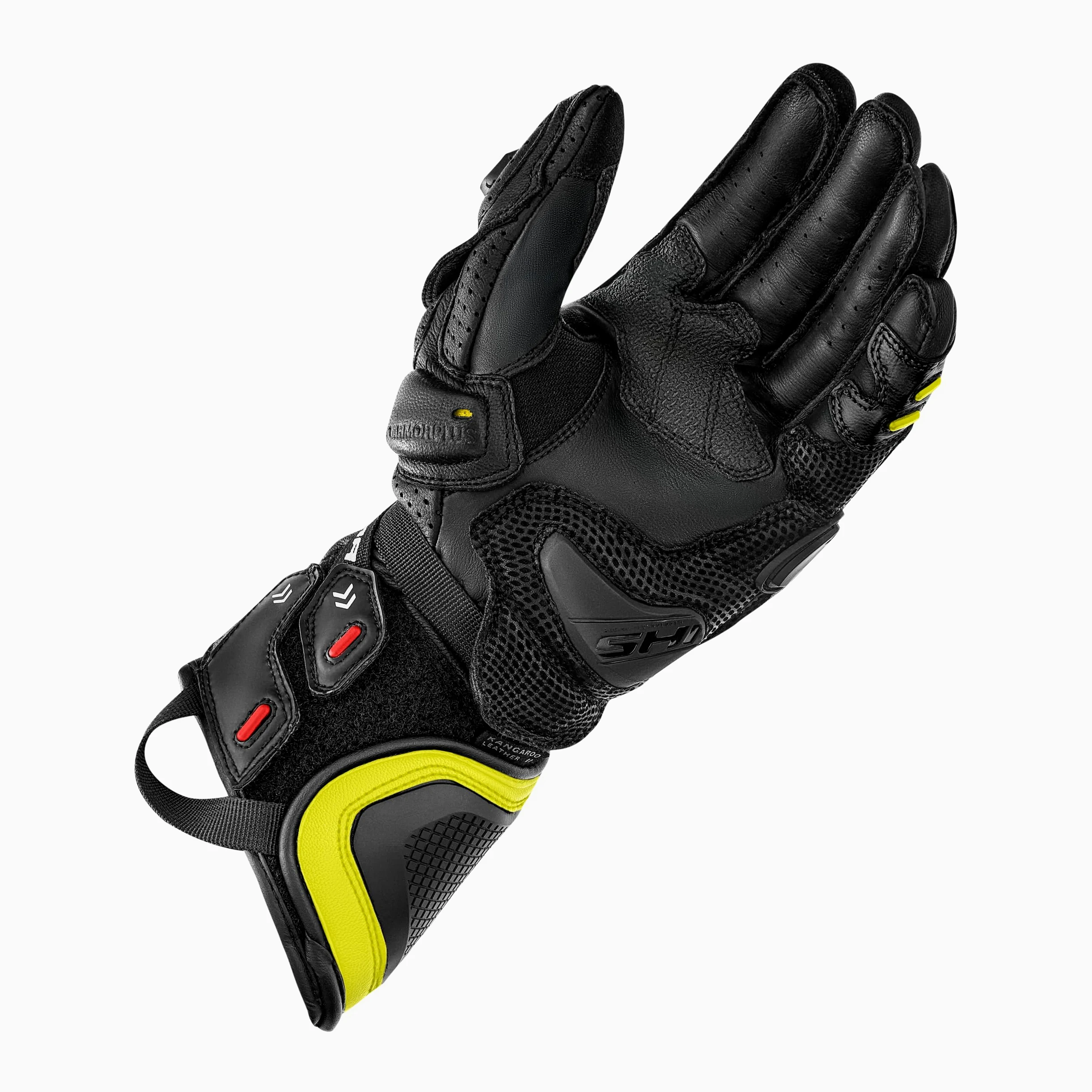 SHIMA RS-3 Guantes Moto Mujer Cuero Homologados Largo Verano Motos Guante Ventilado Certificatos Con Protección Motorista Racing Protecciones Ventilación Verão (Femenino, Negro, XS)