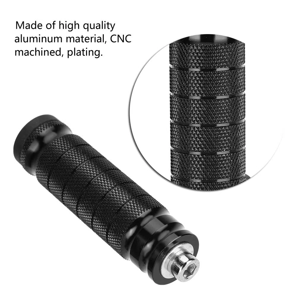 reposapies moto trasero + Akozon 2 piezas CNC M8 Reposapiés universal M8 antideslizante pedales