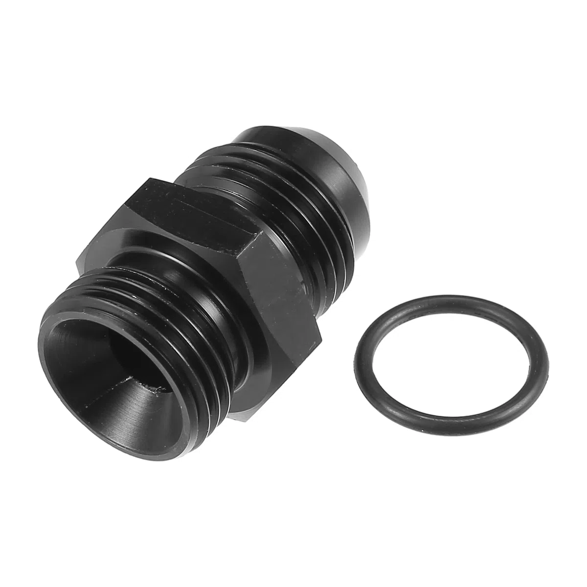 A ABSOPRO AN8 a AN8 Combustible Raíl Adaptador Conector Racor Negro - 4 Uds