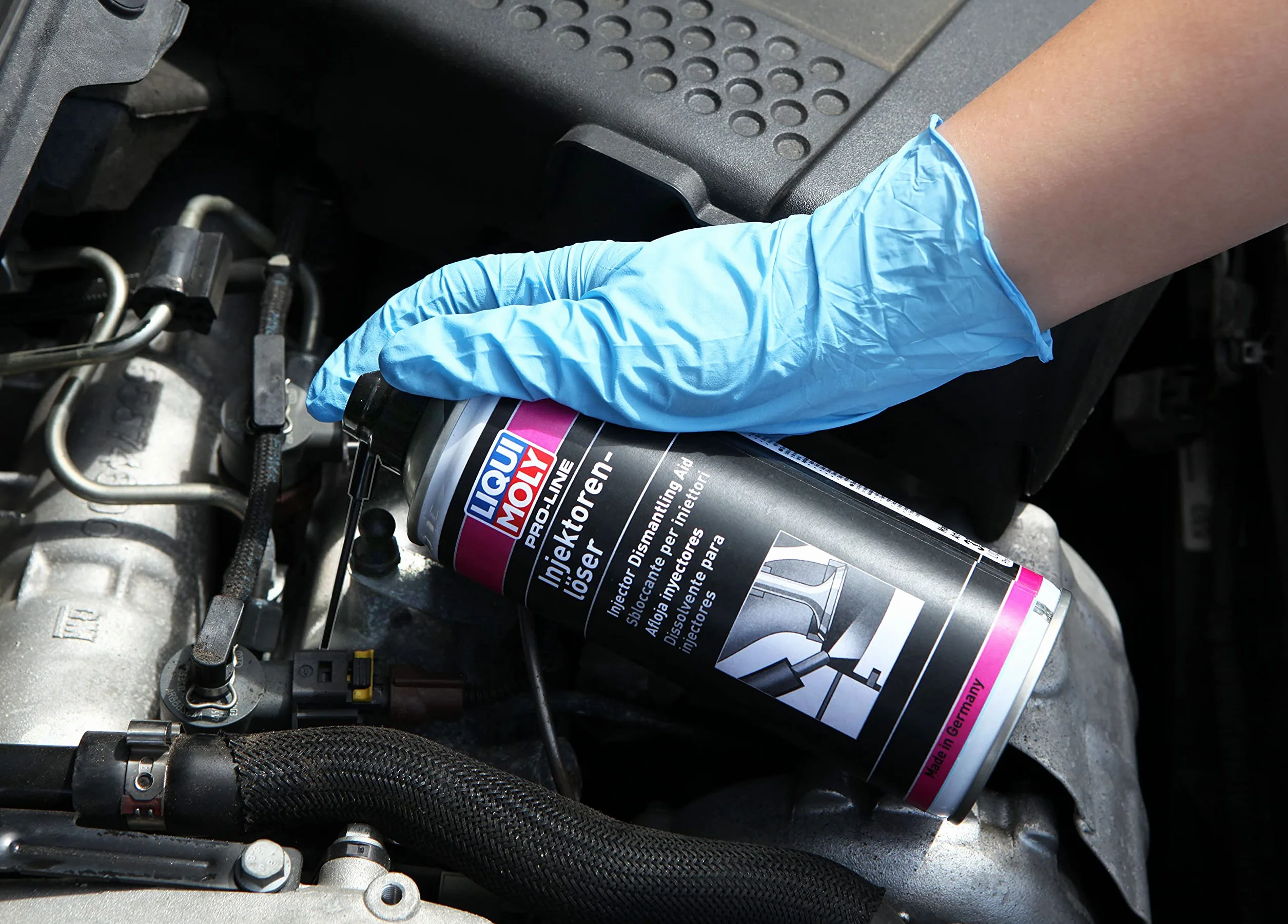 Liqui Moly Pro-Line Desgripante de inyectores y bujías, 400 ml, Protección de corrosión, Eliminación de óxido, SKU 3379