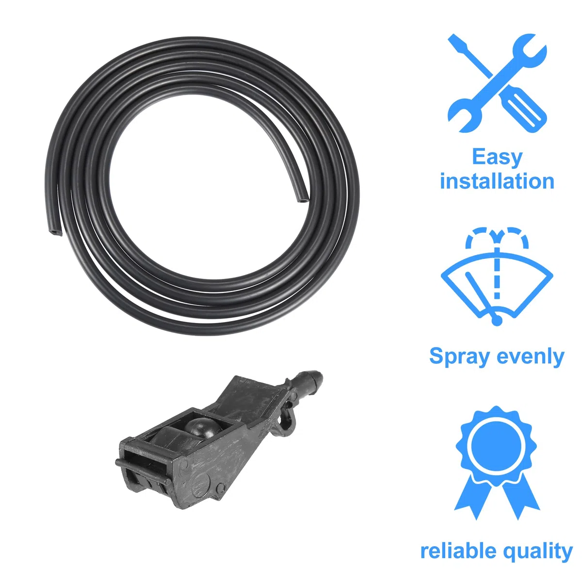 QUARKZMAN 1 Set De Boquilla De Lavaparabrisas Con Manguera Para Vw No.6E0955985A