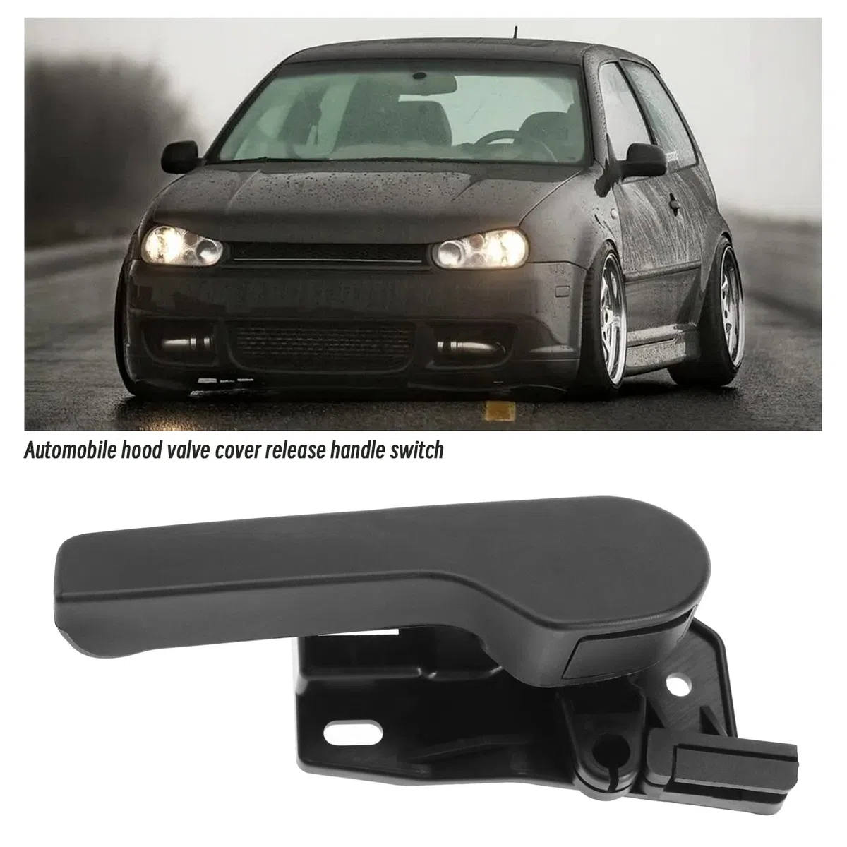 OTOTEC Manija Y Soporte de Liberación del Pestillo del Capó 1J1823533B 1J1823633A Compatible con Superb Fabia Octavia Yeti Toledo Altea Cordoba Solo para Volante A La Izquierda