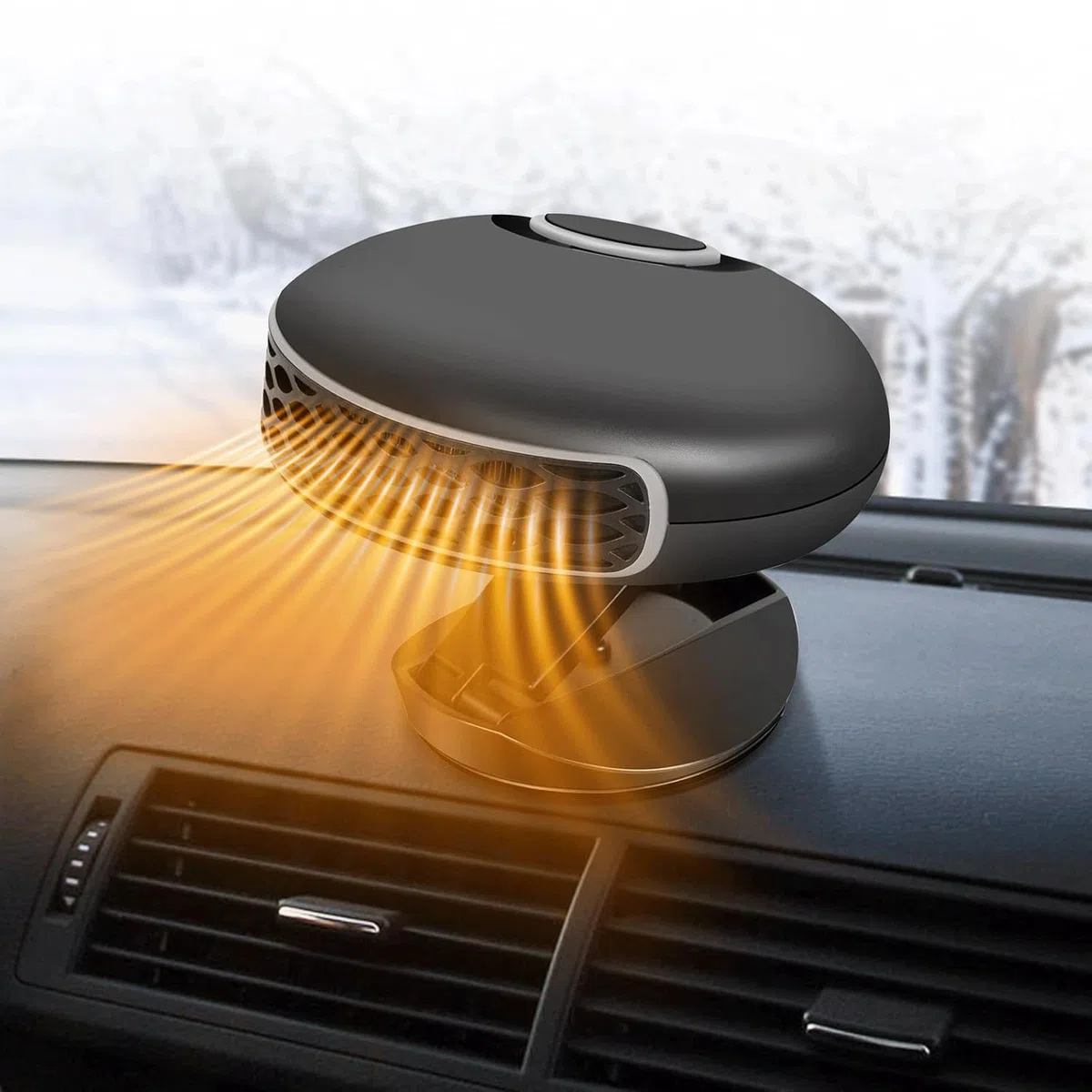 Calefacción de coche 12 V 150 W, 2 en 1 Calefacción y refrigeración, Calefacción portátil para vehículos, descongelador giratorio de 360 ° para todos los coches