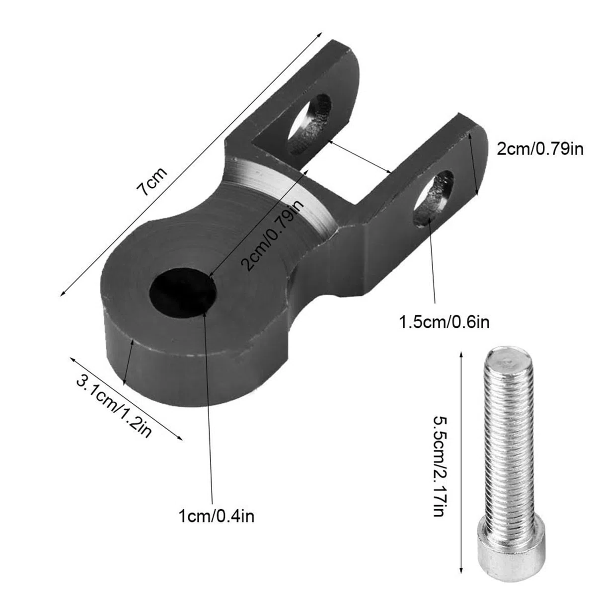Qii lu 2 Unids Elevador de Amortiguador, Motocicleta Trasero Amortiguador Elevador 5 cm Dispositivo de Elevación Pad (Sin Tornillo)