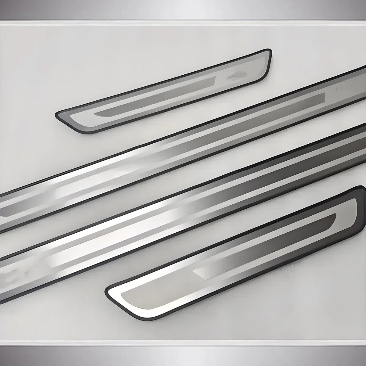 4 Piezas Protective de Umbral de Puerta de Coche para BMW X3 (G45) 2024 2025, Material de Acero Inoxidable Decoración para Estribos,Silver