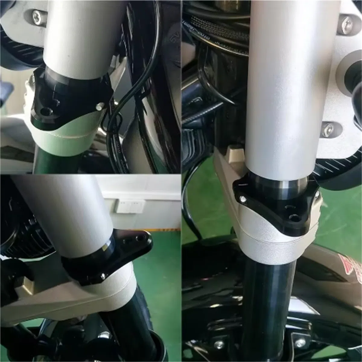 Amortiguador De Dirección Aluminio CNC para Motocicleta, Abrazadera Montaje Marco Horquilla, Universal, Dorado, 27, 28, 29, 30, 31mm-60mm para Benelli