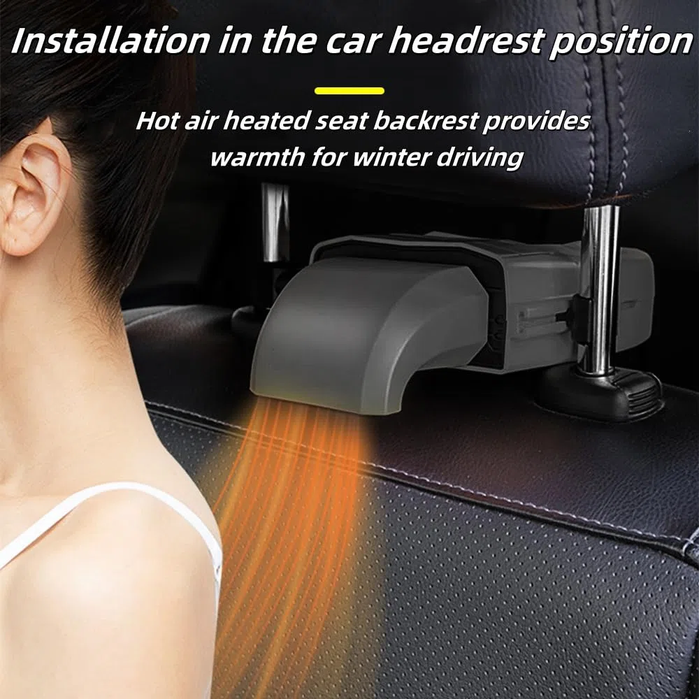 OBEST 4 en 1 Calefactor Coche mechero,Calentador Coche 12V,Car Heater,calefacción Coche Asiento,Descongelador de Parabrisas,antivaho Coche,Purificador de Aire, para Coches pequeños