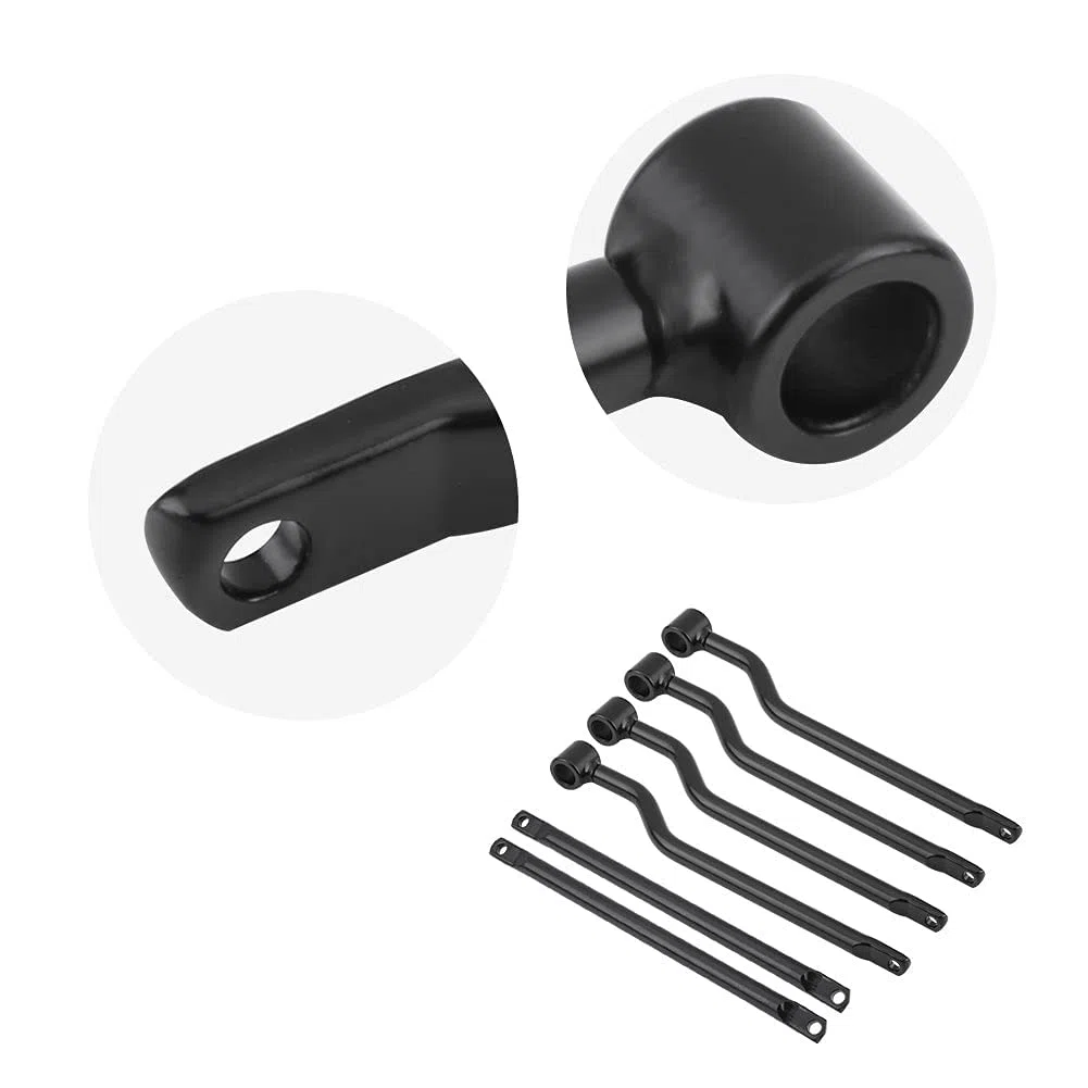 Yosoo Kit de Barras de Soporte de Bolsa para Motocicleta, Barras de Soporte de Maleta, Soportes universales de Repuesto para reemplazo para reemplazo para Negro