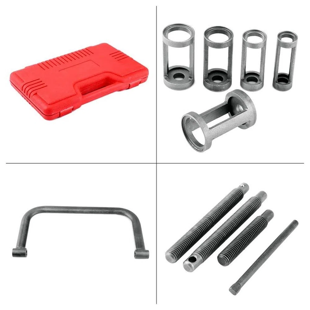 Kit Compresor de Muelle de Válvula 10 Piezas con Adaptadores 16-30mm para Coches Furgonetas Motos y Motores Marinos