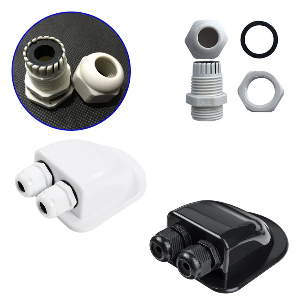 Accesorios for caravana, caja de conexiones Solar for coche, entrada de Cable de techo, Cable Solar, caja de conexiones for autocaravana, accesorios for caravanas RV para caravanas, autocaravanas, bar