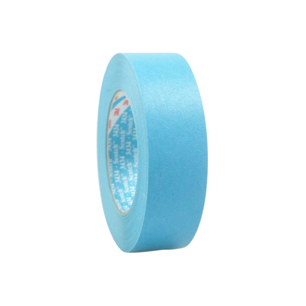 3M Scotch 3434 - Cinta adhesiva para pintura (5 unidades, 18 mm, 50 m), color azul