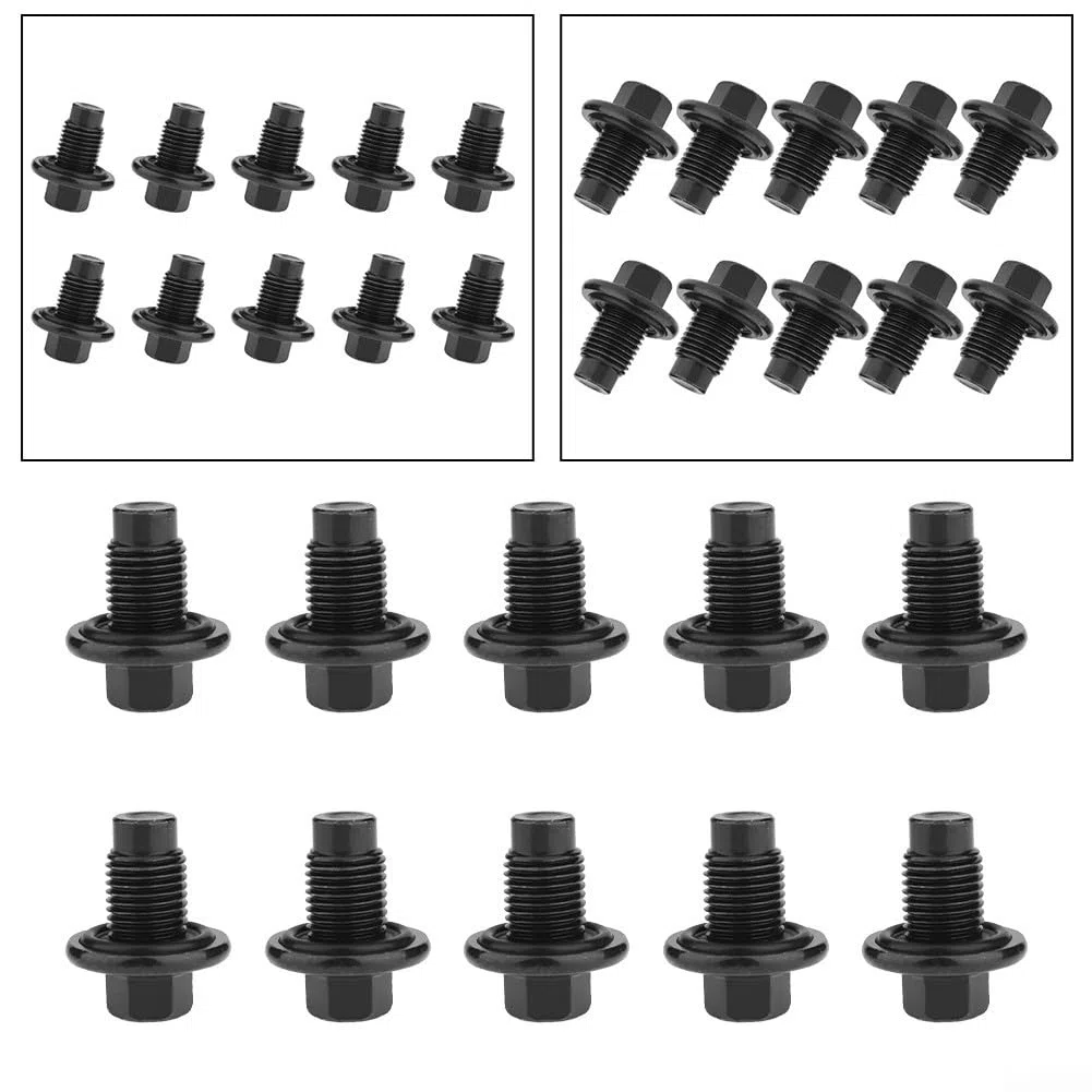 10 piezas de tornillo de cárter de aceite 1013938 97JM6730BA LR000437 para Ford para C-Max 2007-2013