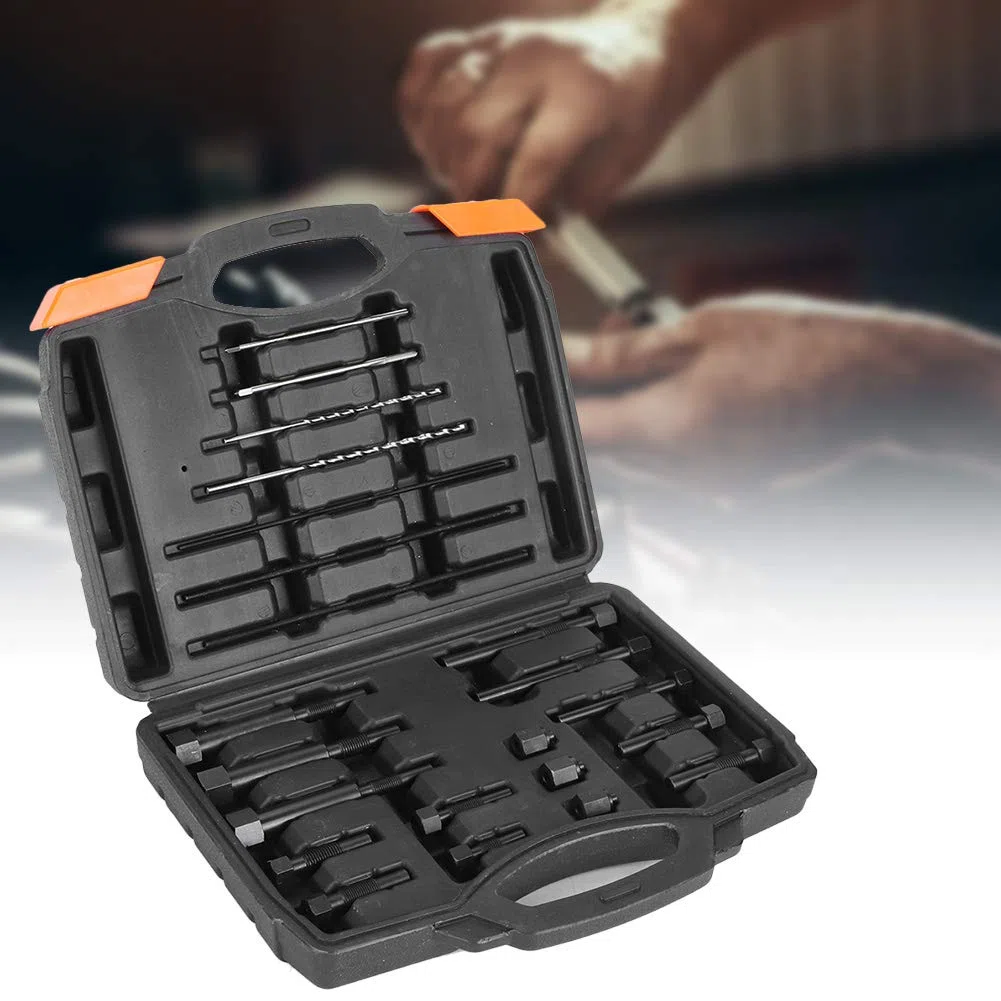 Juego de extracción de bujías incandescentes, 22 piezas M8 M10 Juego de desmontaje de extracción de electrodos de bujías incandescentes Herramienta portátil de extracción de extracción