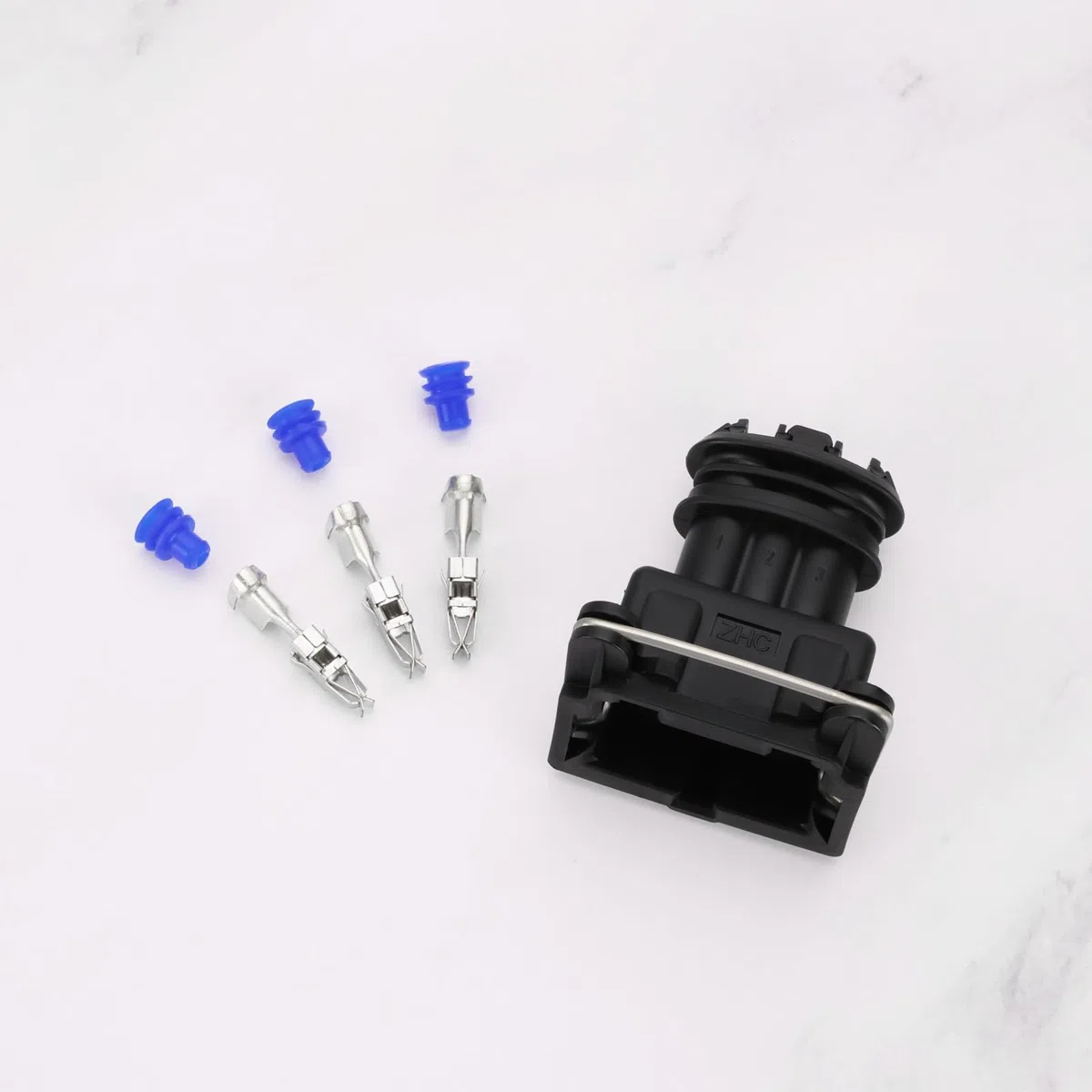 The Lord of the Tools 2pz Válvula de Acelerador de Presión de Aceite TPS IAC de 3 Pines Conector de Reparación Automotriz Sensor de Presión Enchufe de Sensor Hall Compatible con Bosch EV1 191972525B