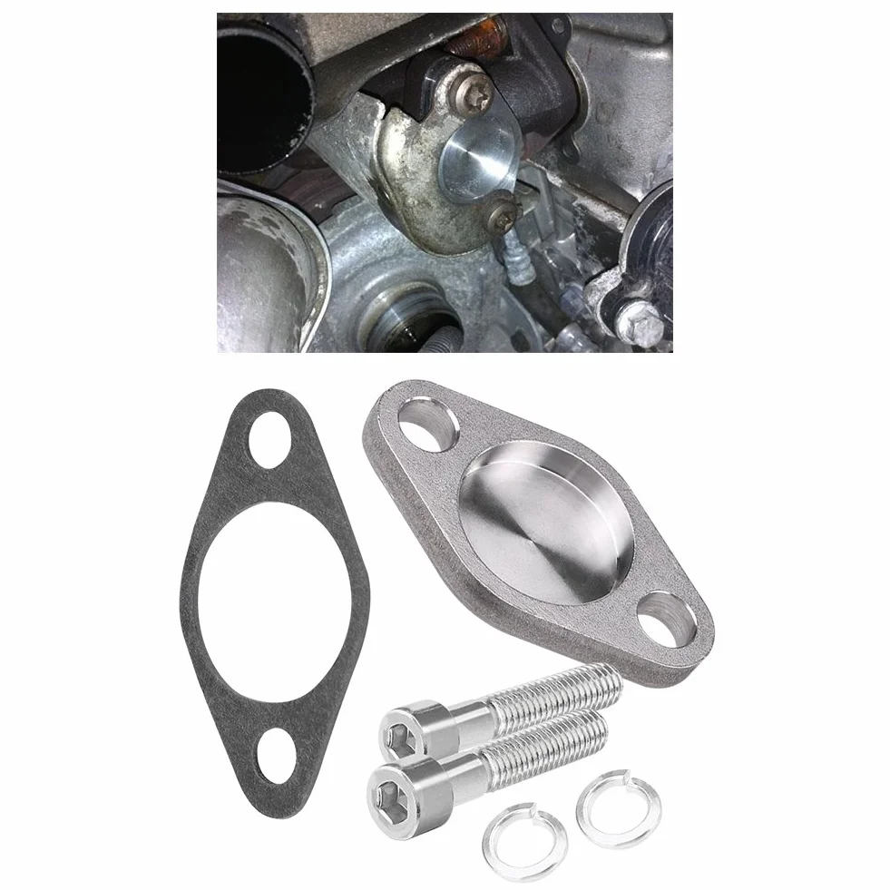 Kit placas bloque ciego válvula EGR, reemplazo duradero con junta incluida, kit reparación EGR 8 mm, for mecánicos profesionales y aficionados en mantenimiento automotriz