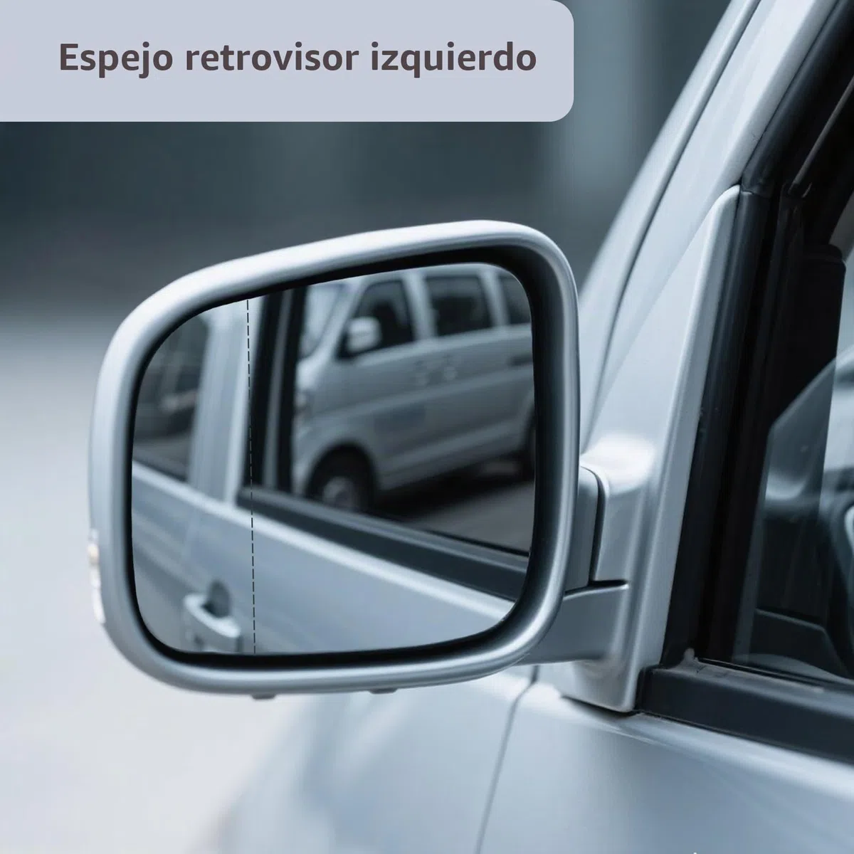 Cristal de Espejo Retrovisor Izquierdo Calefactable de Repuesto para VW T5 2003-2009, Caddy 2004-2015, Espejo Exterior Convexo para Marcha Atrás